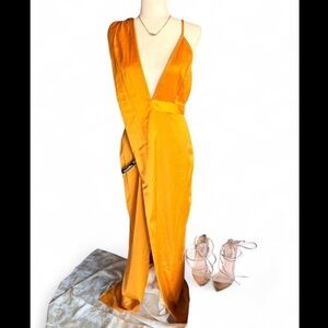 PLT Deep V Evening Dress: NWT